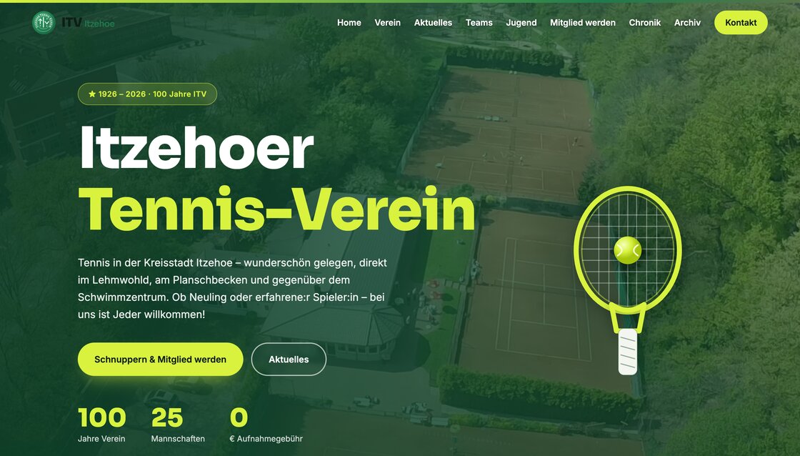 Homepage of ITV Itzehoe